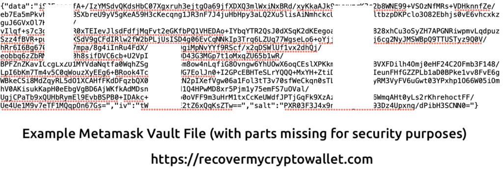 Example Metamask Vault file
