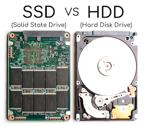 SSD and HDD