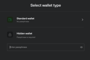 hidden wallet empty wallet
