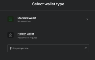 hidden wallet empty wallet
